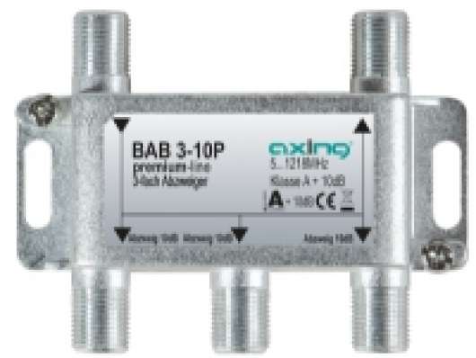 Axing BAB 3-10P, Kabelkniv, 5 - 1218 MHz, Grå, A, 10 dB, F