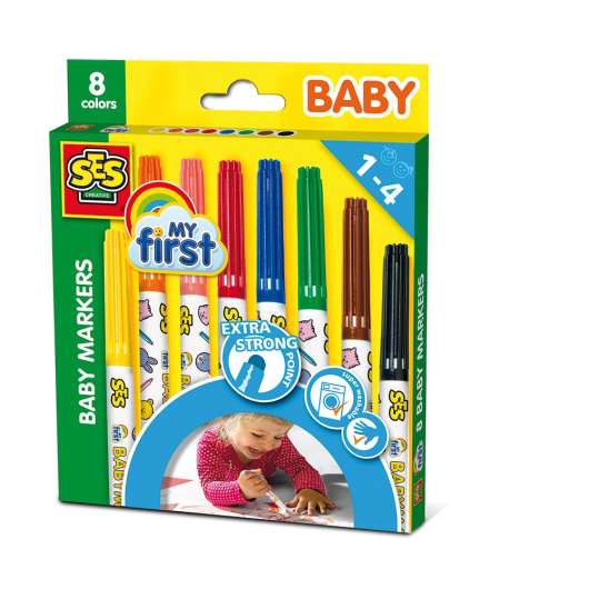 Baby markers 8 colours