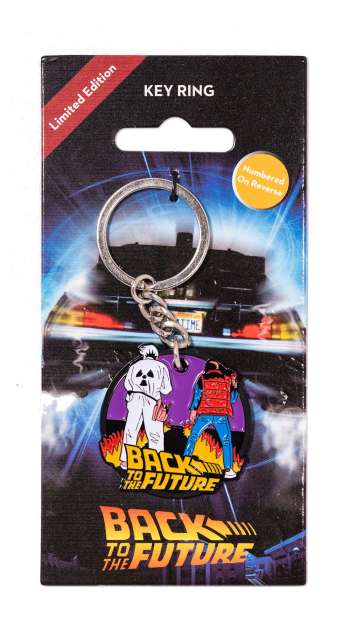 Back to the Future Marty & Doc Metal keychain