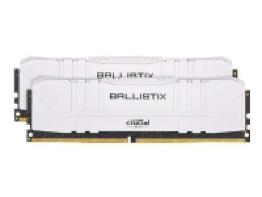 Ballistix - DDR4 - sats - 16 GB: 2 x 8 GB - DIMM 288-pin - 3200 MHz / PC4-25600 - CL16 - 1.35 V - ej buffrad - icke ECC - vit