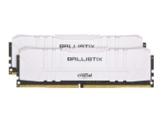 Ballistix - DDR4 - sats - 16 GB: 2 x 8 GB - DIMM 288-pin - 3600 MHz / PC4-28800 - CL16 - 1.35 V - ej buffrad - icke ECC - vit