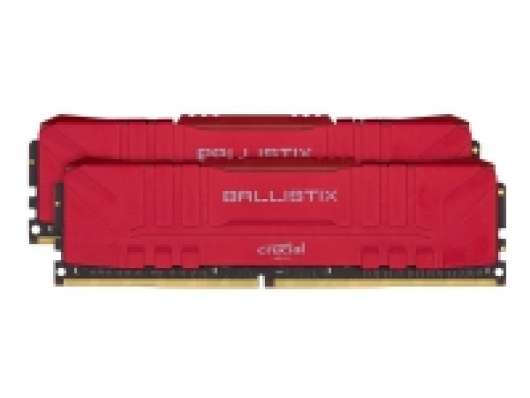 Ballistix - DDR4 - sats - 32 GB: 2 x 16 GB - DIMM 288-pin - 3600 MHz / PC4-28800 - CL16 - 1.35 V - ej buffrad - icke ECC - röd