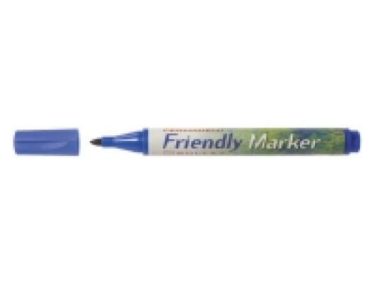 Ballograf Friendly - Markering - permanent - blå - alkoholbaserat bläck - 1-3 mm - fin