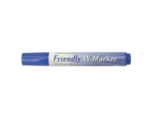 Ballograf Friendly - Markering - permanent - för flipdiagram - blå - vattenbaserat bläck - 2-5 mm - medel