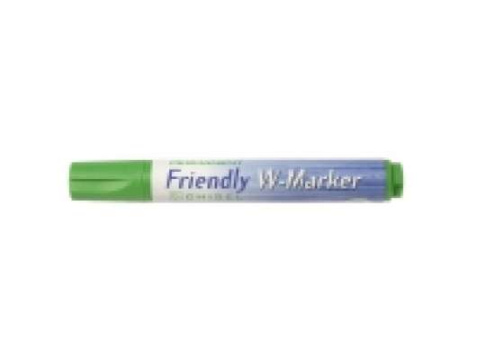 Ballograf Friendly W-Marker - Markering - permanent - grön - vattenbaserat bläck - 2-5 mm - medel