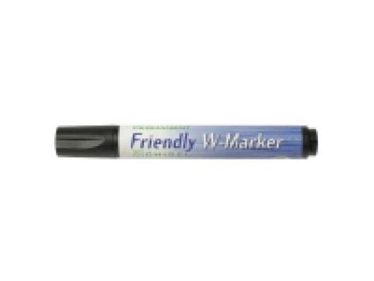 Ballograf Friendly W-Marker - Markering - permanent - svart - vattenbaserat bläck - 2-5 mm - medel
