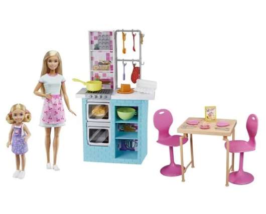 Barbie - Doll & Chelsea - Baking Playset and Accessories