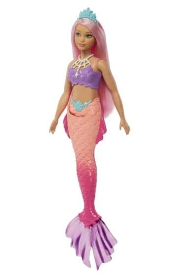 Barbie - Dreamtopia Mermaid Doll - Curvy, Pink Hair