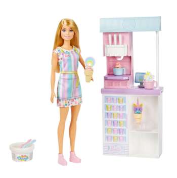 Barbie Ice Cream Shopkeeper Playset HCN46