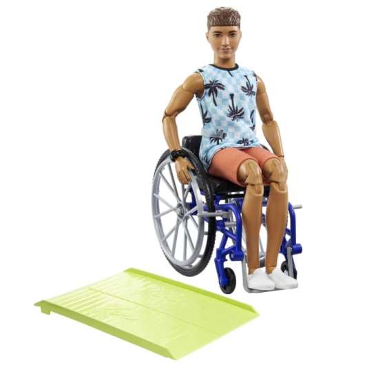 Barbie - Ken Doll With Wheelchair & Ramp