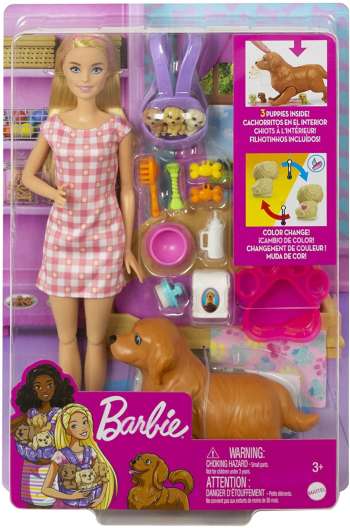 Barbie Newborn Pups colour change