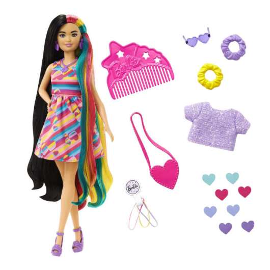 Barbie - Totally Hair - Heart-Themed Doll