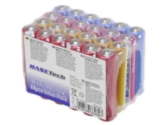 Basetech AAA-batteri Alkali-mangan 1170 mAh 1.5 V 24 stk
