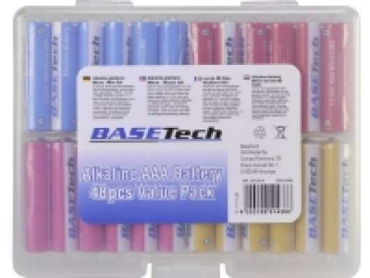Basetech AAA-batteri Alkali-mangan 1170 mAh 1.5 V 48 stk