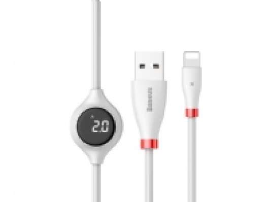 Baseus Big Eye USB/Lightning cable with display charging voltage 2A 1.2M white (CALEYE-02) universal
