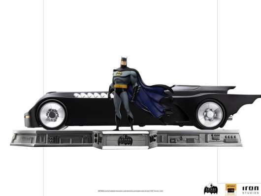Batman Animated - Batman And Batmobile - Statue Artscale Deluxe 1/10
