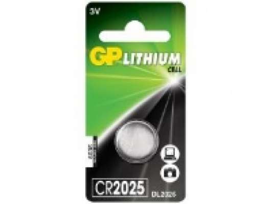 Batteri GP Lithium CR2025 1 stk/pk,90æskx10pkx1stk/krt