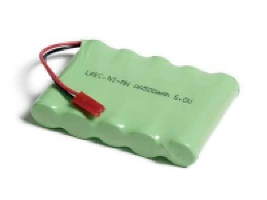 Batteri NI-MH 6V 500mAh (gl. stik - rødt)