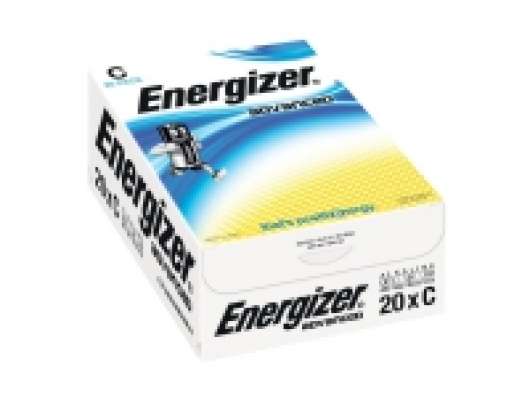 Batterier energizer alkaline max plus c, pakke a 20 stk.