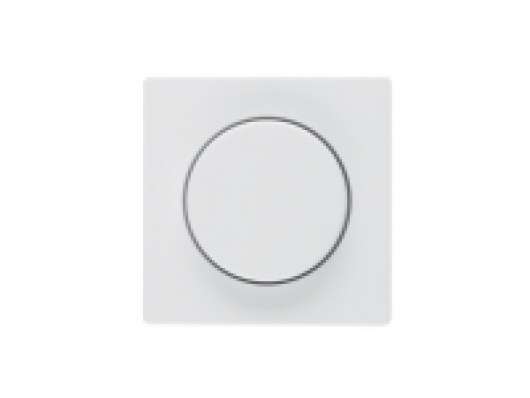 Berker Berker Q.1 Central element with adjustment knob for rotary dimmer. Snow-white velvet