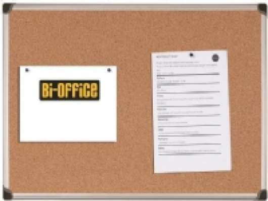 BI-OFFICE MAYA cork board in an aluminum frame 120 x 90 cm