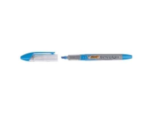 BIC TECHNOLIGHT - Överstrykningspenna - fluorescerande blå - vattenbaserat pigmentbläck - 1.5-3.5 mm - medel - paket med 12