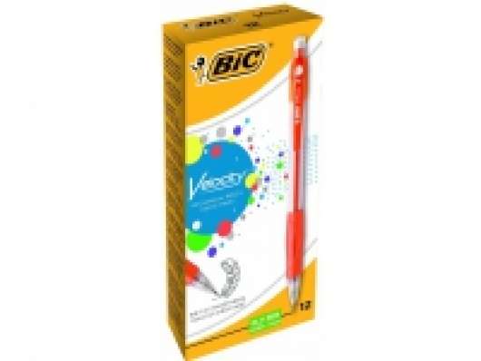 BIC Velocity, Multifärg, Blå, Orange, Rosa, Lila, Gul, 2HB, 0,7 mm, Rund, Infällbar