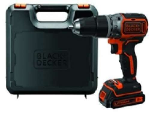 BLACK + DECKER cordless hammer BL188K, 18 Volt (black / orange, Li-ion battery pack 1.5Ah)