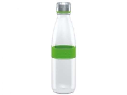 Boddels DREE Drinking bottle, glass Bottle,  Apple green, Capacity 0.65 L, Bisphenol A (BPA) free