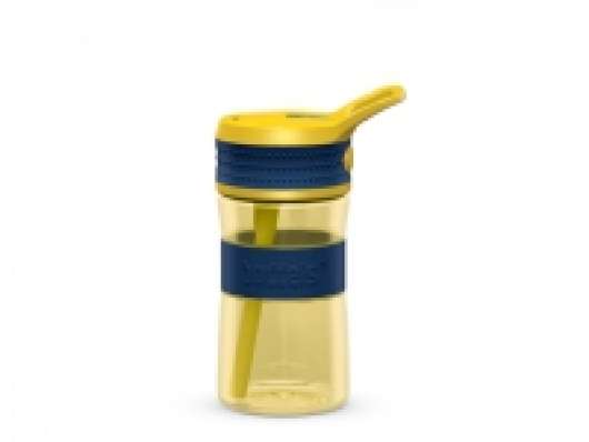 Boddels EEN Drinking bottle Bottle, Night blue/Yellow, Capacity 0.4 L, Diameter 7.5 cm, Bisphenol A (BPA) free