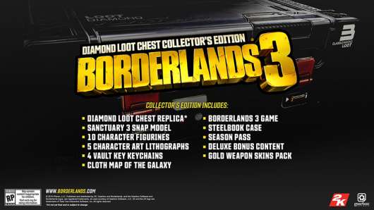 Borderlands 3 Diamond Loot Chest Collectors Edition