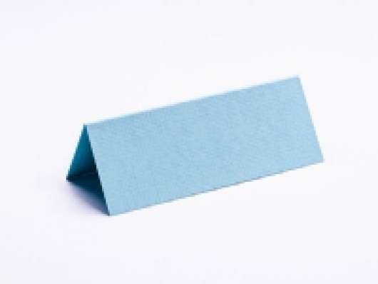 Bordkort 10x7cm azurblå tekstureret 10stk.