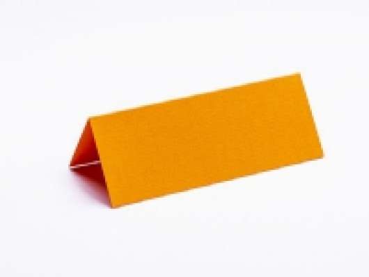 Bordkort 10x7cm orange tekstureret 10stk.