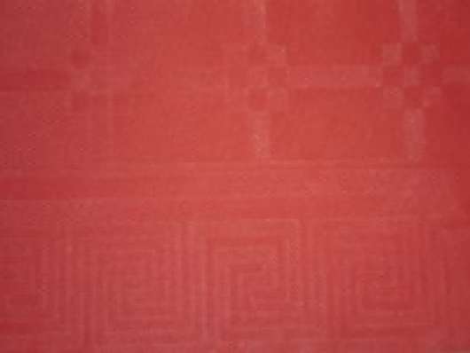 Bordpapir stof præg rød 1,20x50m - (50 meter pr. rulle)