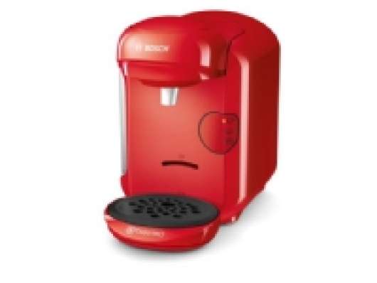 Bosch TAS1403, Kombinerad kaffebryggare, 0,7 l, 1300 W, Röd