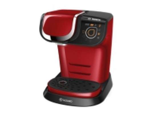Bosch TAS6003, Kuddmatad kaffebryggare, 1,3 l, Kaffekapslar, 1500 W, Röd