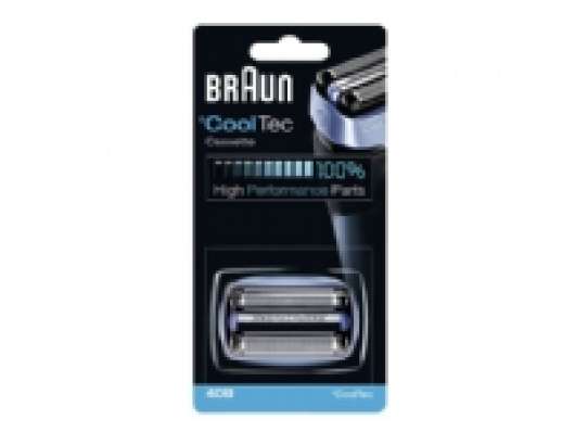 Braun CoolTech 40B - Utbytesfolie och skärare - för rakap1 part - blå - för Braun °CoolTec CT4s, CT5cc