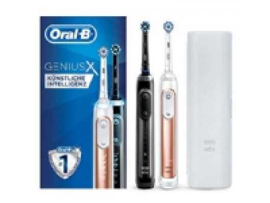 Braun Oral-B Genius X 20900 Duo pack, electric toothbrush (black, incl. 2 handpiece)