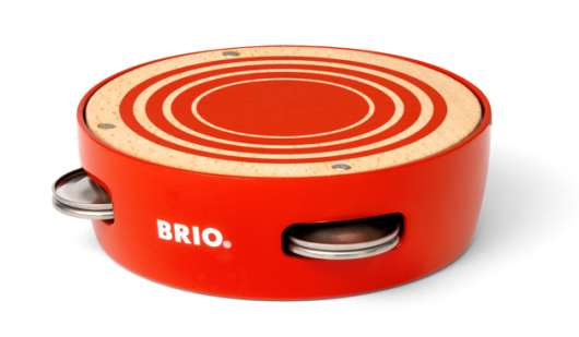 BRIO Musical Tambourine 30263 Red