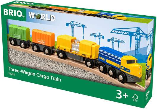 BRIO Three-Wagon Cargo Train