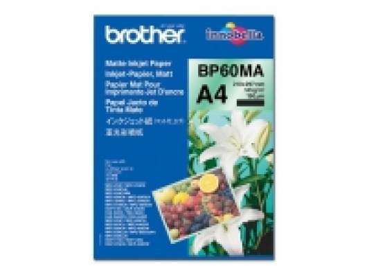 Brother BP60MA Matte Inkjet Paper - Mat - A4 (210 x 297 mm) - 145 g/m² - 25 ark papir