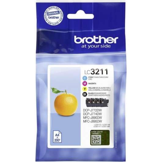 Brother LC3211VALDR ValuePack - 4x200 sidor