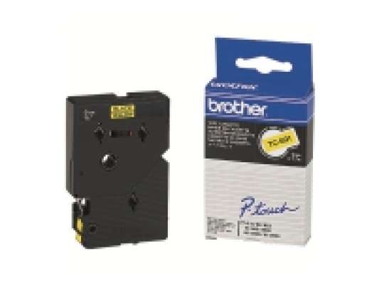 Brother - Svart, gul - Rulle (0,9 cm x 8 m) 1 kassett(er) bandlaminat - för P-Touch PT-2000, PT-3000, PT-500, PT-5000, PT-8E