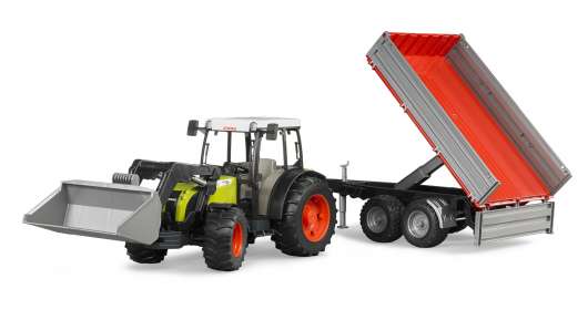 Bruder - Claas Nectis 267 F with frontloader and tipping trailer (BR2112)