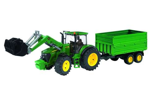 Bruder - John Deere 7930 Tractor with Frontloader and Tandem Axle Tipping Trailer (BR3055)