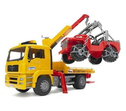 Bruder - Man TGA Breakdowntruck with Cross Country Vehicle (2750)