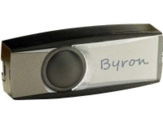 Byron BY37Z, Trådlös, Svart, Plast, 100 m, IP44, Batteri