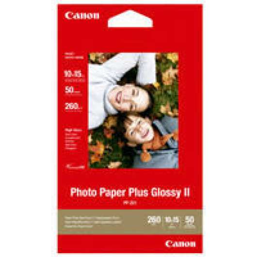 Canon 10x15 Photo Paper Plus Glossy II PP-201 (50 ark)