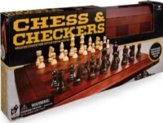 Cardinal Games CARDINAL GAMES žaidimu rinkinys Mediniai šachmatai ir šaškes, 6033151