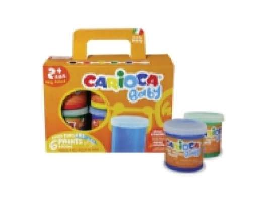 Carioca Finger paint, Multifärg, 6 styck, Multi, 80 ml, Rund, 24 månad (er)